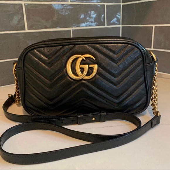 Gucci Bags Authentic Gucci Small Marmont Camera Bag Poshmark
